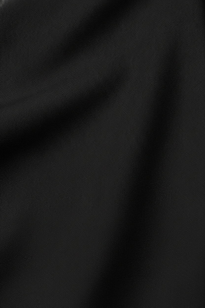 Halflange Trenchcoat — Dalia – Zwart – detail