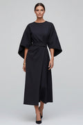 Elegante Midi-Jurk Dames | Ceintuur & Driekwart Mouwen | Paloma