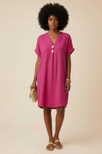 Zomerjurk V-Hals Dames | Elegant & Ademend | Marlena