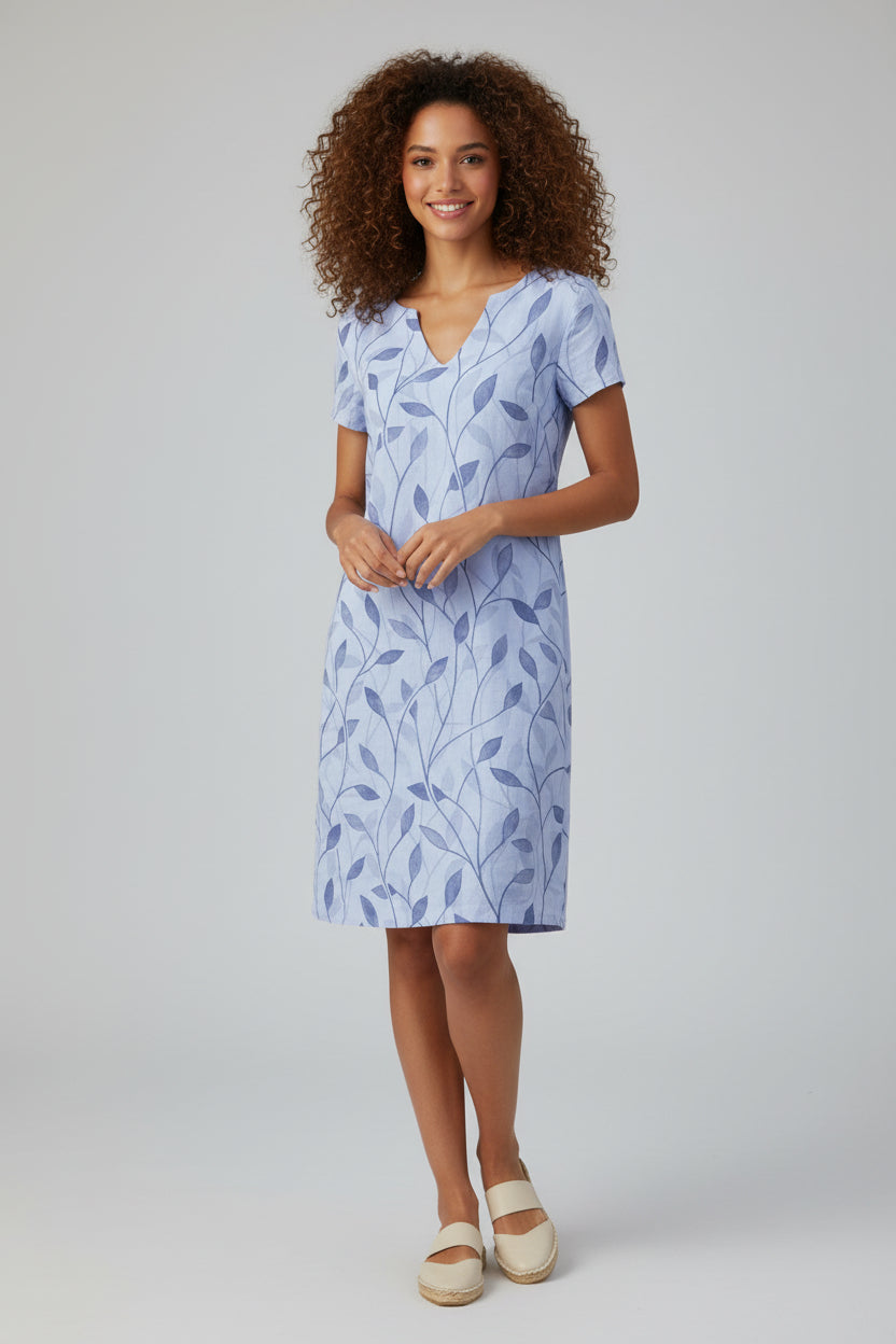 Zomerse Jurk Dames | Bloemenprint & V-hals | Liora