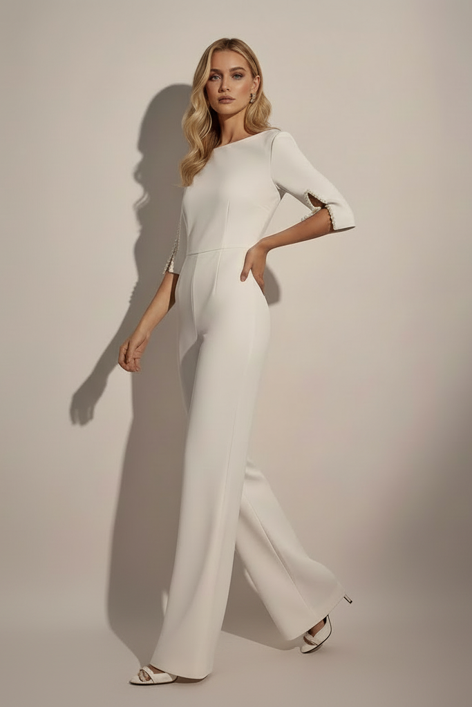 Jumpsuit Elena - Jumpsuit met Kralenversiering