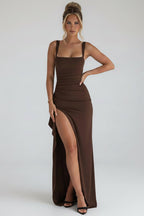 Jurk Anastasia - Elegante Avondjurk met Split