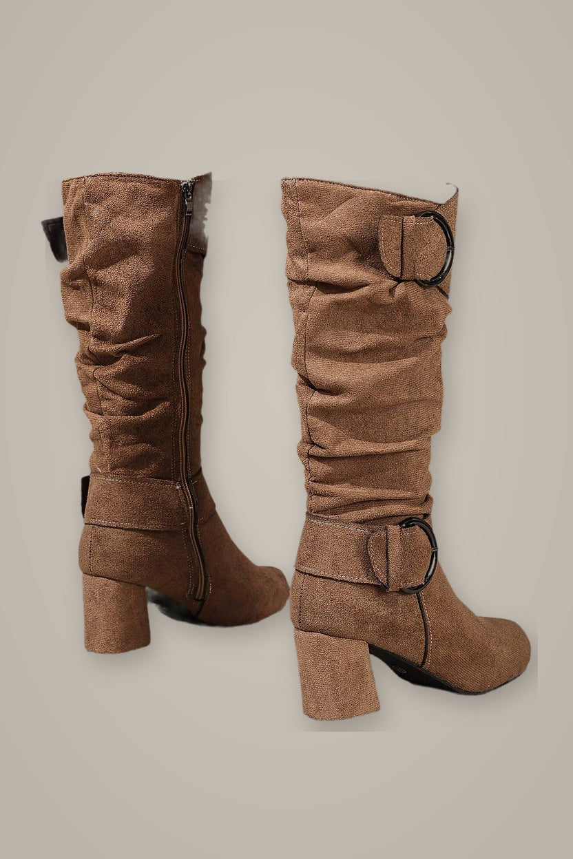 Marisela – Camel – close-up laarzen