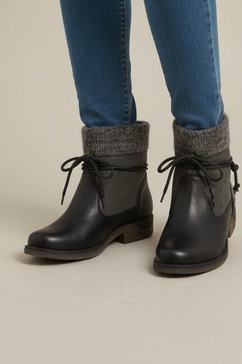 Ottilia – Zwart – close-up