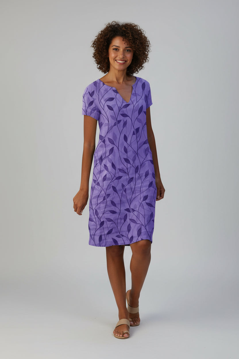 Zomerse Jurk Dames | Bloemenprint & V-hals | Liora