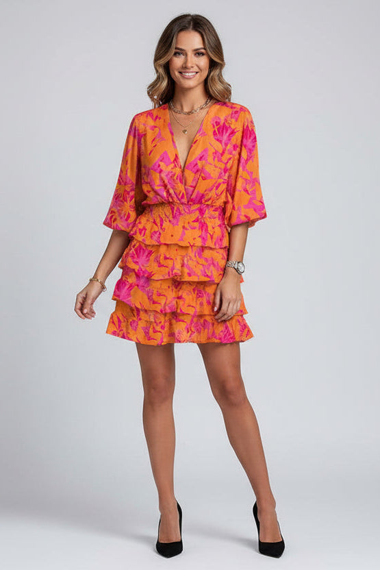 Ruche Jurk Amelie