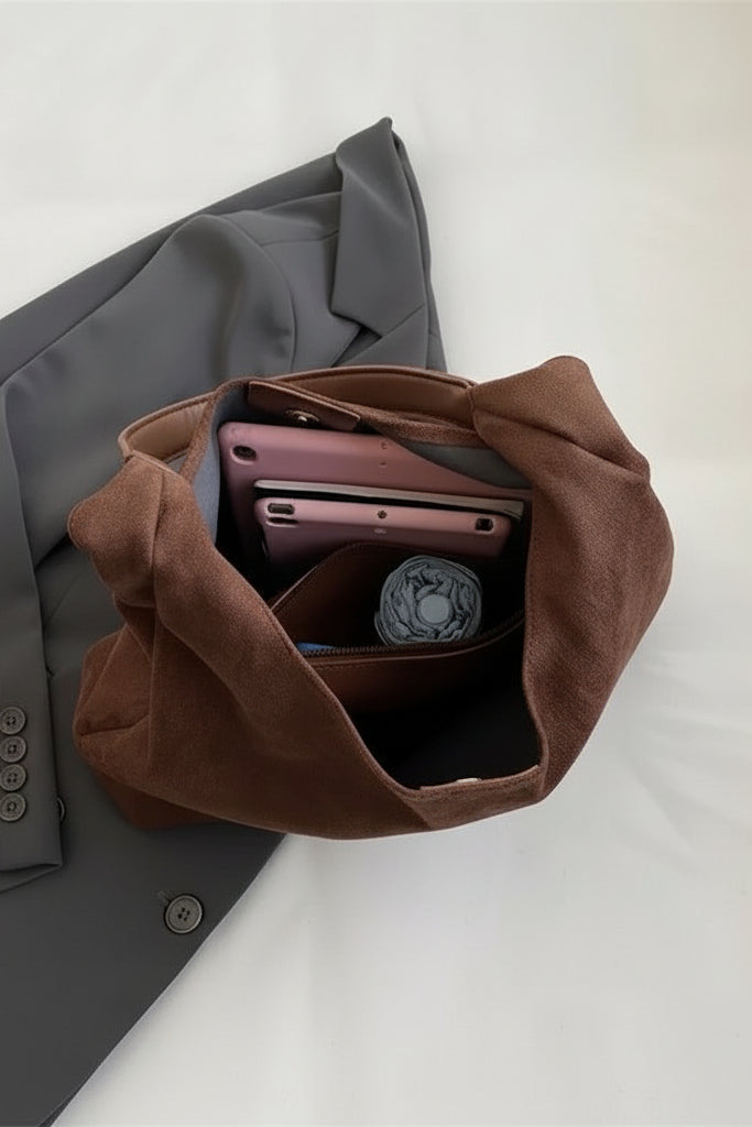 Suede Tote Bag Gioia