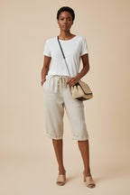 Korte Broek Dames - Stretch Zomerbroek met Zakken - Zara
