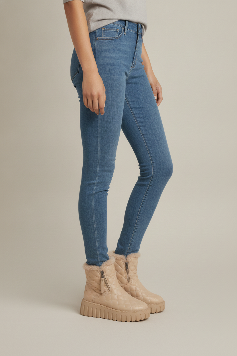 Graziella – Beige – zijaanzicht