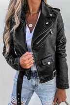 Bikerjack met Rits Dames | Slim Fit & Tijdloos | Catara