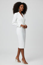 Blazer Jurk Dames Midi Getailleerd Lange Mouwen | Victoire