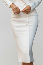 Blazer Jurk Dames Midi Getailleerd Lange Mouwen | Victoire