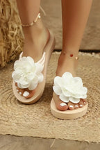 Bloemen Slide Sandalen met Mid-Hak Dames | Comfortabel | Kyara