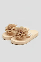 Bloemen Slide Sandalen met Mid-Hak Dames | Comfortabel | Kyara
