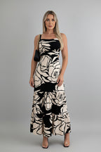 Bloemenprint Maxi Jurk Dames Zomer Open Rug | Azaline