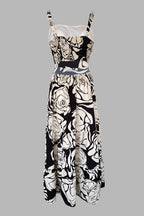 Bloemenprint Maxi Jurk Dames Zomer Open Rug | Azaline