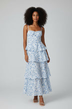 Boho Maxi Jurk met Gelaagde Rok Dames | Vrouwelijk & Elegant | Denise