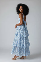Boho Maxi Jurk met Gelaagde Rok Dames | Vrouwelijk & Elegant | Denise