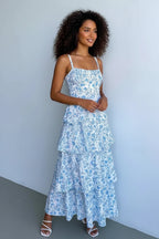 Boho Maxi Jurk met Gelaagde Rok Dames | Vrouwelijk & Elegant | Denise