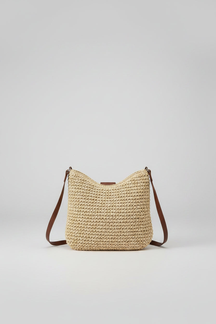 Boho Schoudertas Dames | Etnisch Print & Vakken | Aloria