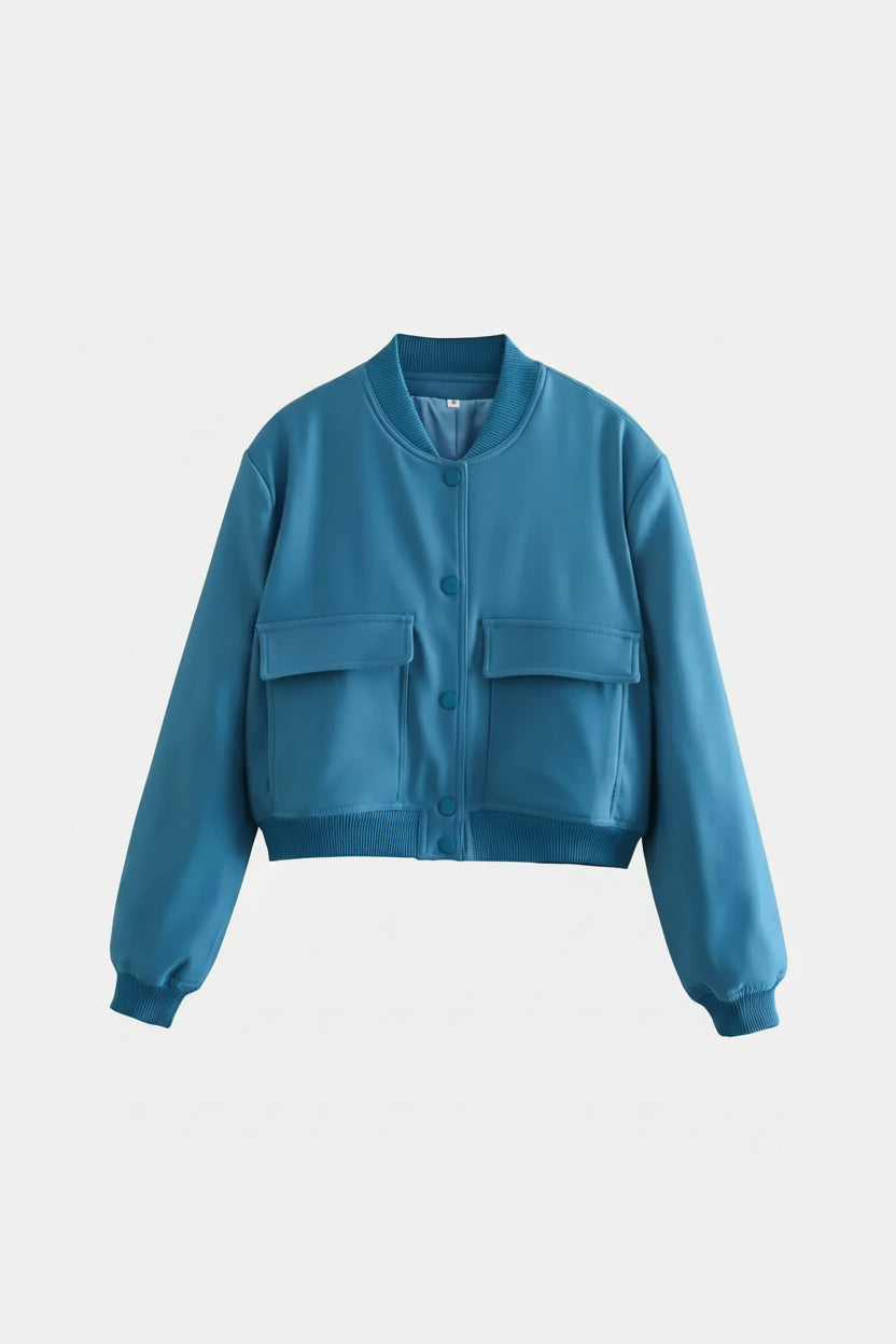 Bomberjas Dames Aveline - Kleurrijke Print en Relaxed Fit