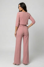 Broekset met Cropped Top en Tailleband voor Dames | Stijlvol | Valentijn