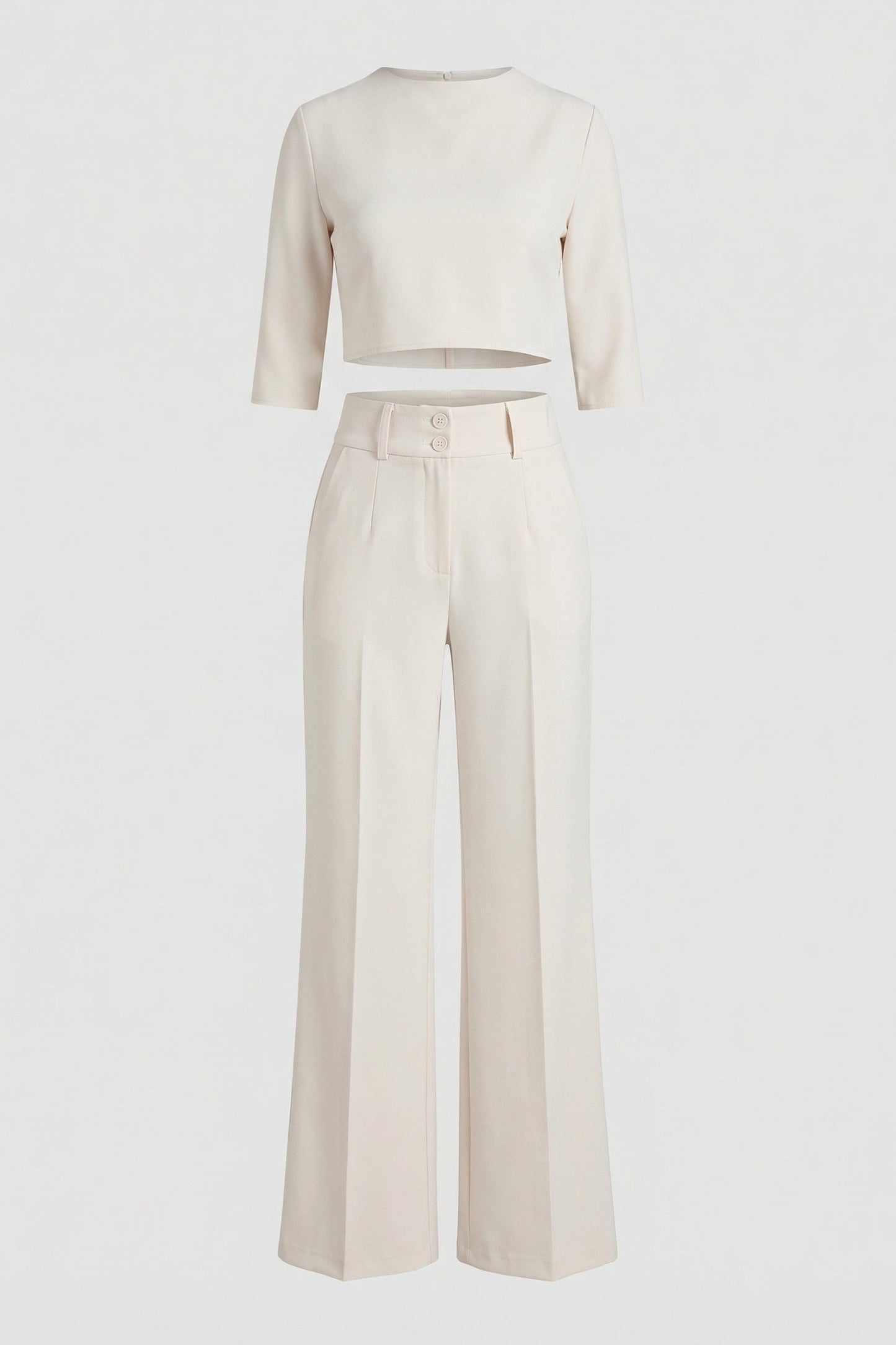 Broekset met Cropped Top en Tailleband voor Dames | Stijlvol | Valentijn