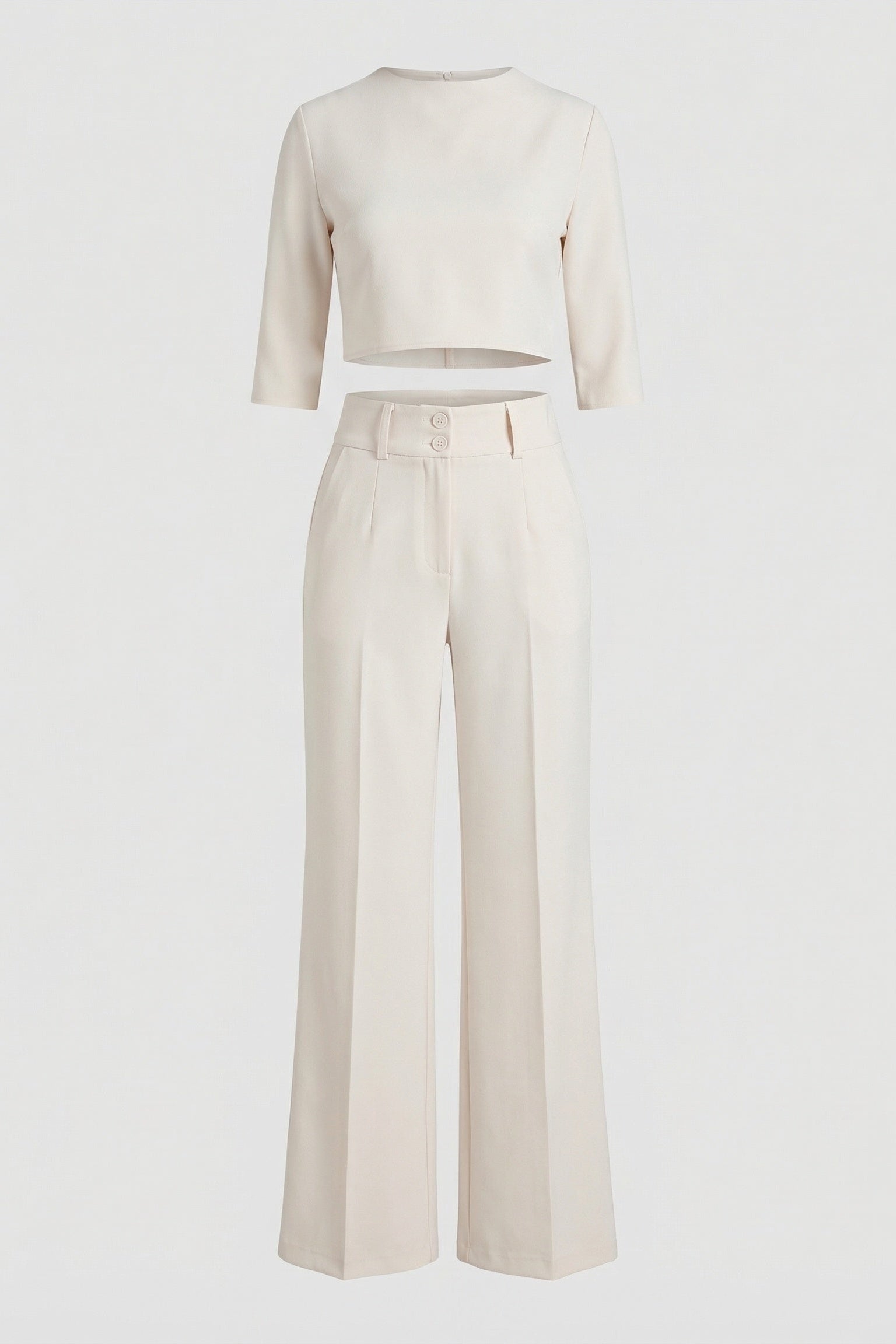 Broekset met Cropped Top en Tailleband voor Dames | Stijlvol | Valentijn