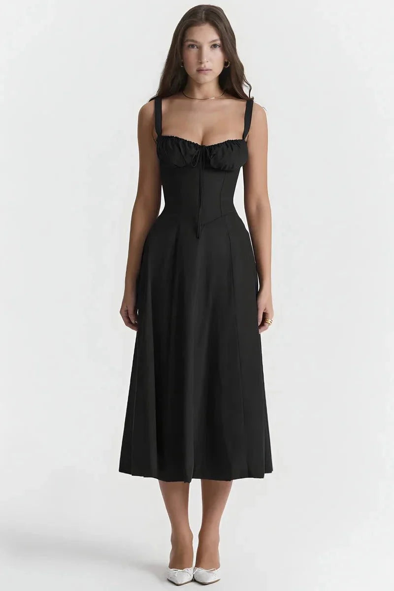Bustier Zomerjurk met Corset & Zijsplit Dames | Vrouwelijk | Linsay