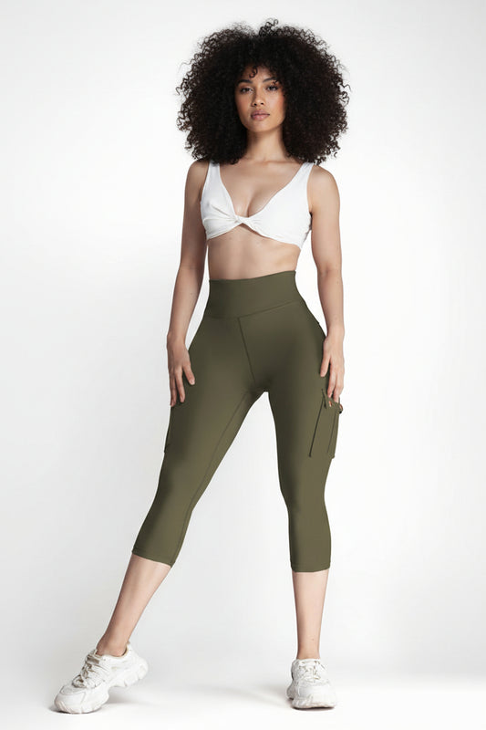Capri Legging Dames High Waist Butt Lifting Zakken | Zika