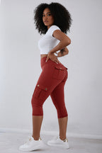 Capri Legging Dames High Waist Butt Lifting Zakken | Zika
