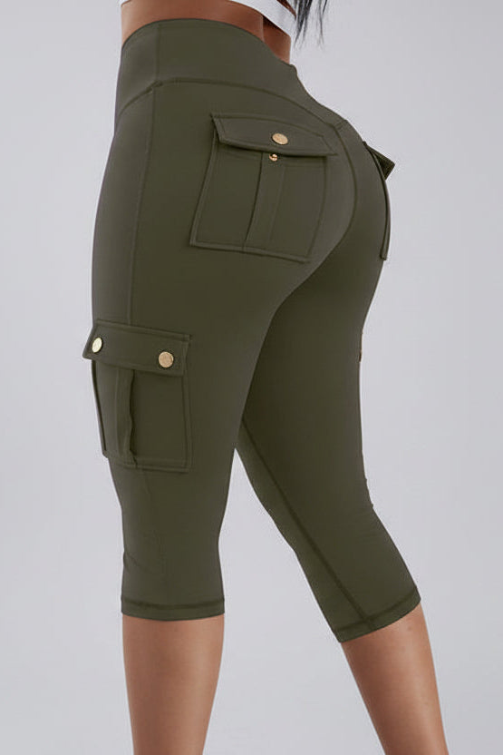 Capri Legging Dames High Waist Butt Lifting Zakken | Zika