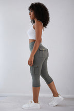 Capri Legging Dames High Waist Butt Lifting Zakken | Zika