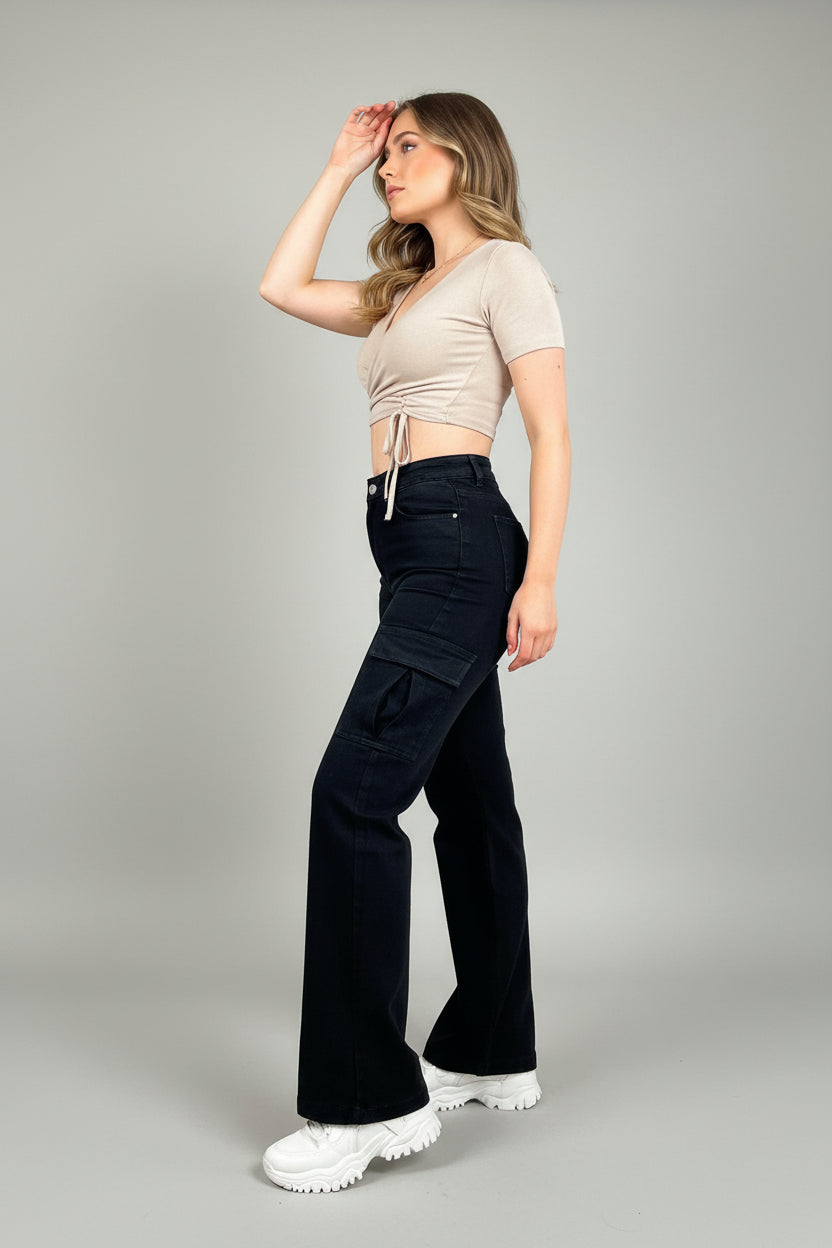 Cargo Jeans Dames Trendy Casual Broek | Marlène