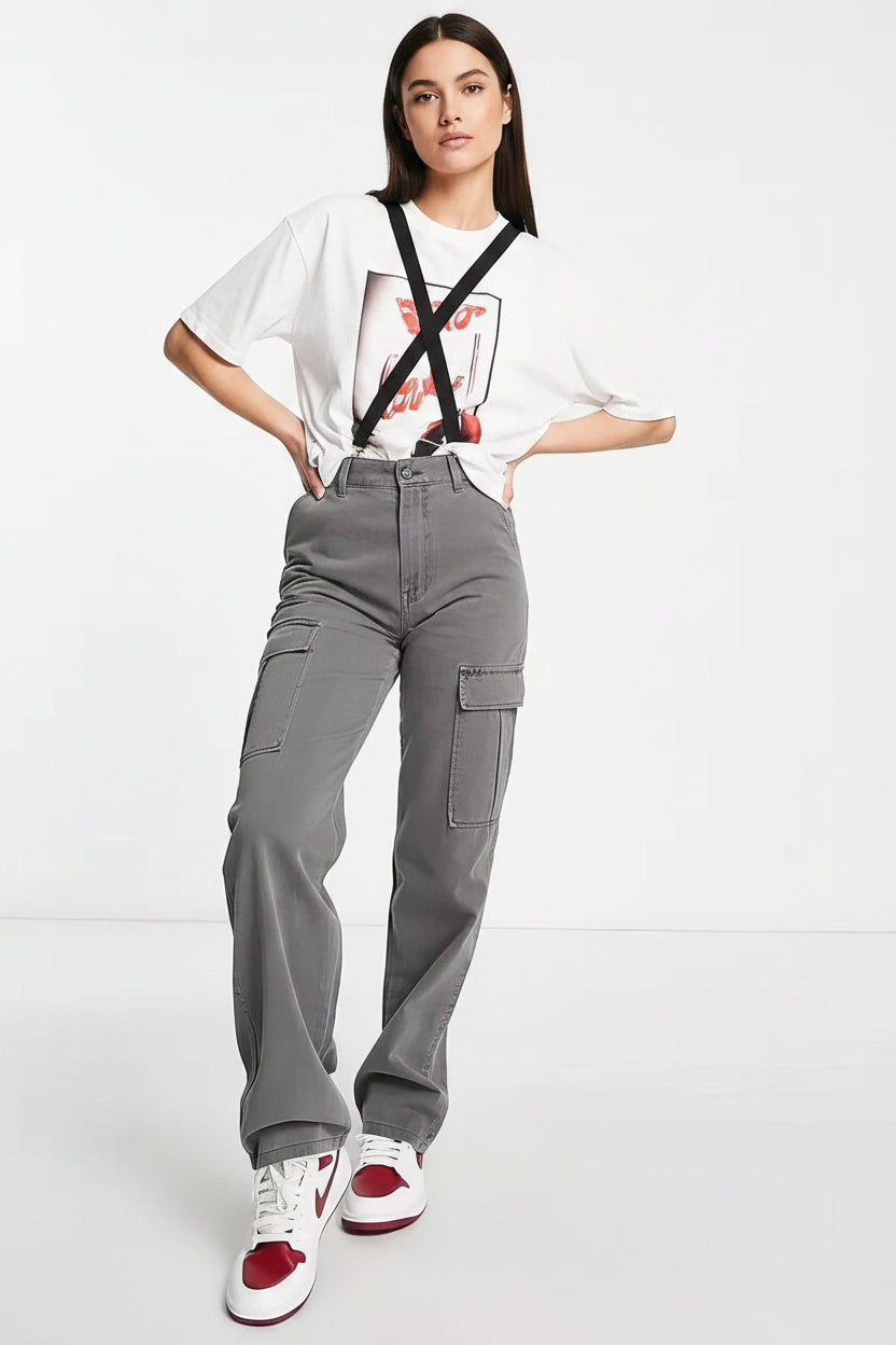 Cargo Jeans Dames Trendy Casual Broek | Marlène