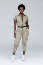 Cargo Jumpsuit Dames met Riem Casual Strak | Roxane