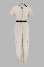 Cargo Jumpsuit Dames met Riem Casual Strak | Roxane