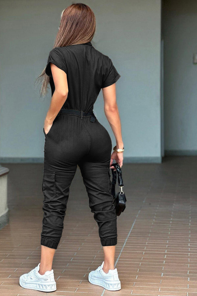 Cargo Jumpsuit Dames met Riem Casual Strak | Roxane