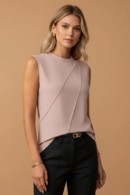 Casual Blouse met Ronde Hals voor Dames | Open Armen | Sori