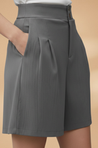 Casual Short met Knopenrij voor Dames | Zakken & Riemlusjes | Stephanie