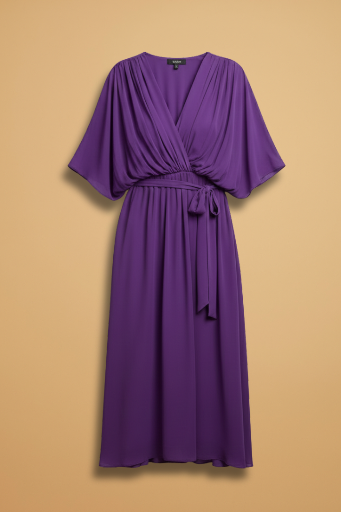Chiffon Maxi Jurk met V-hals voor Dames | Vloeiend & Lichtgewicht | Mexi