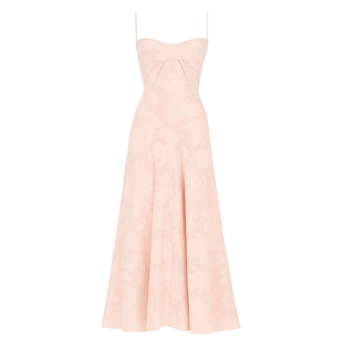 Corset Maxi Jurk van Organza Jacquard met Vetersluiting Dames | Yara