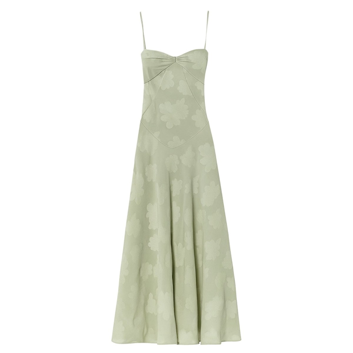 Corset Maxi Jurk van Organza Jacquard met Vetersluiting Dames | Yara