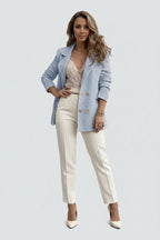 Dames Blazer Roselle - Getailleerde Pasvorm en Knoopsluiting