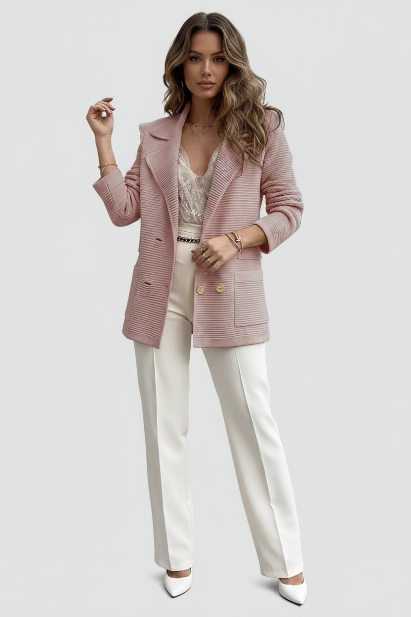 Dames Blazer Roselle - Getailleerde Pasvorm en Knoopsluiting