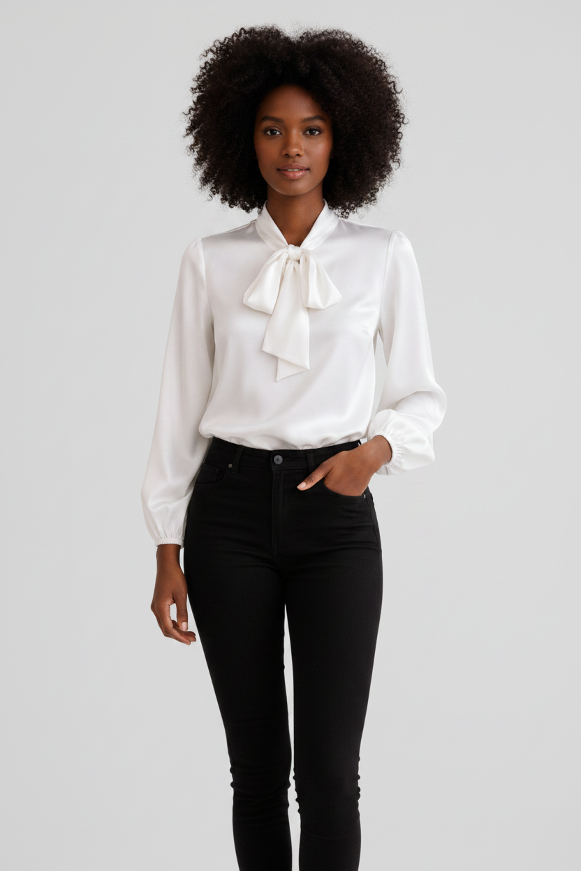 Dames Blouse Marisol - Tailleceintuur en Lange Mouwen