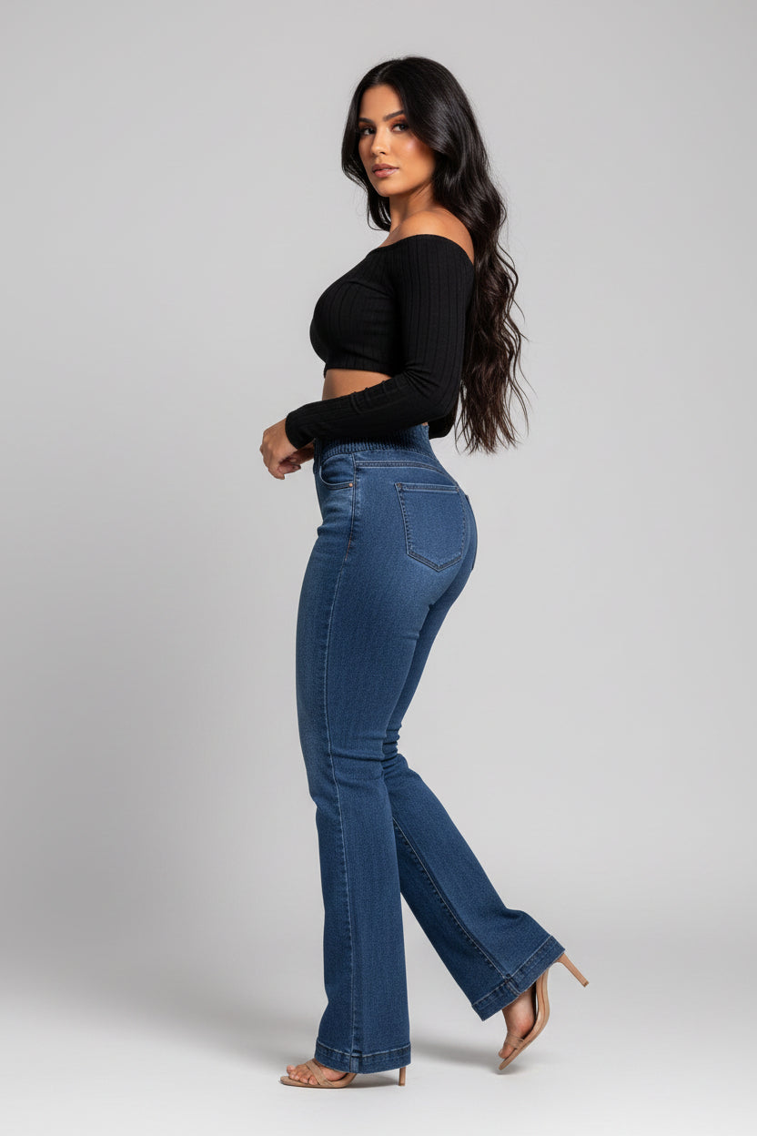 Dames Jeans Bella - Hoge Taille en Stretch Pasvorm