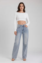 Dames Jeans Burgina - Ripped Details en Patchwork