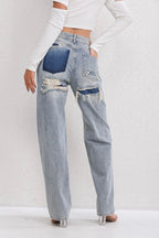 Dames Jeans Burgina - Ripped Details en Patchwork
