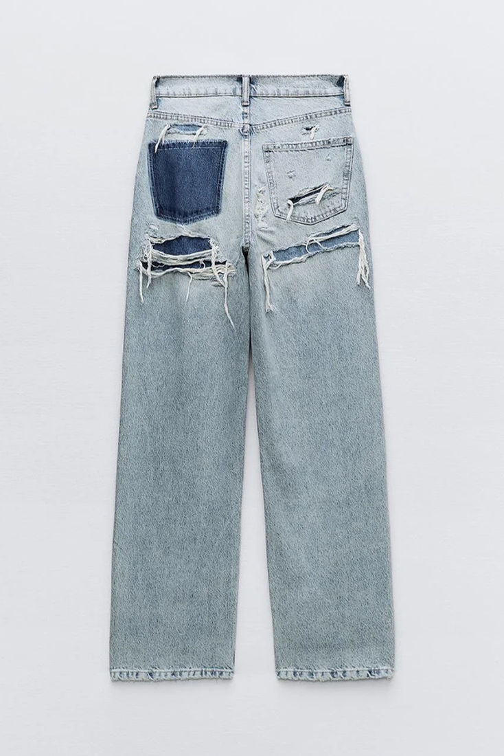 Dames Jeans Burgina - Ripped Details en Patchwork